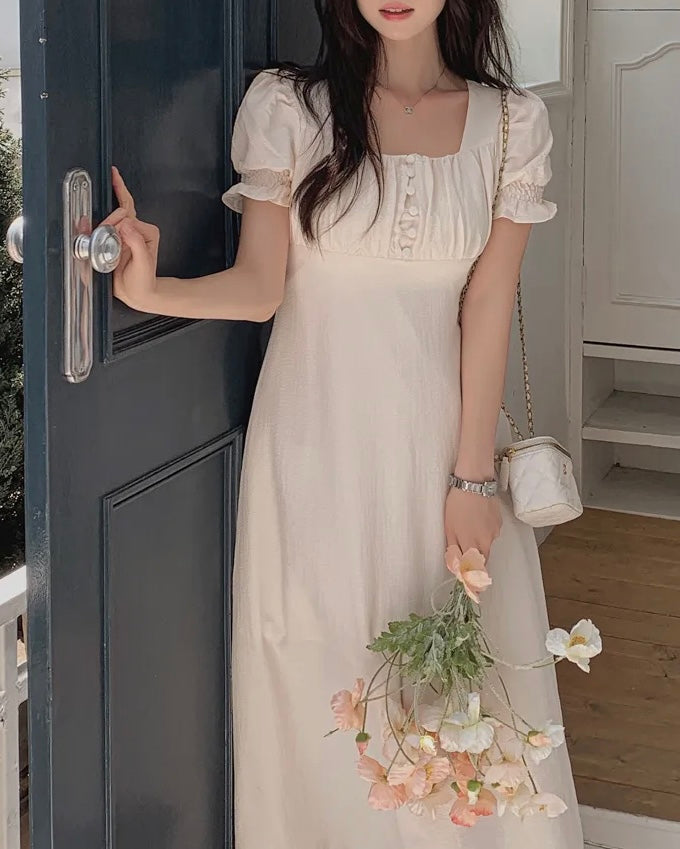 [ Sale Excluded ] Kong Button Dress