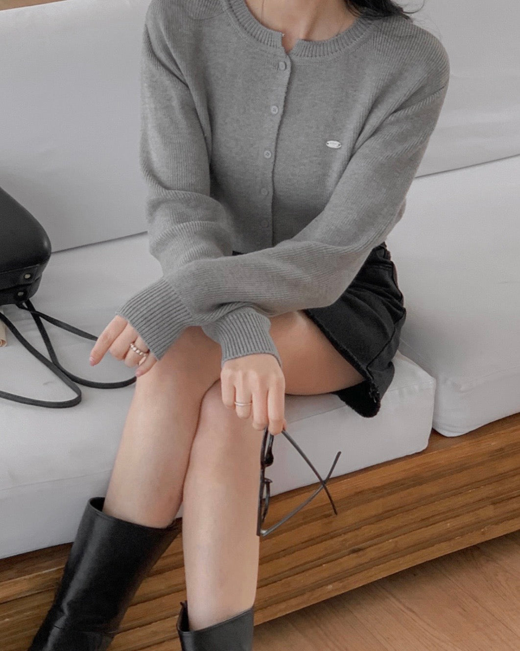 Daily Metal Charm Cardigan