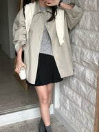 Premium Iena Half Trench Coat