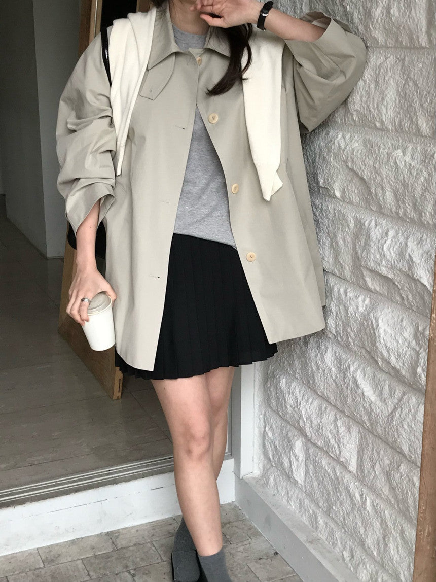 Premium Iena Half Trench Coat