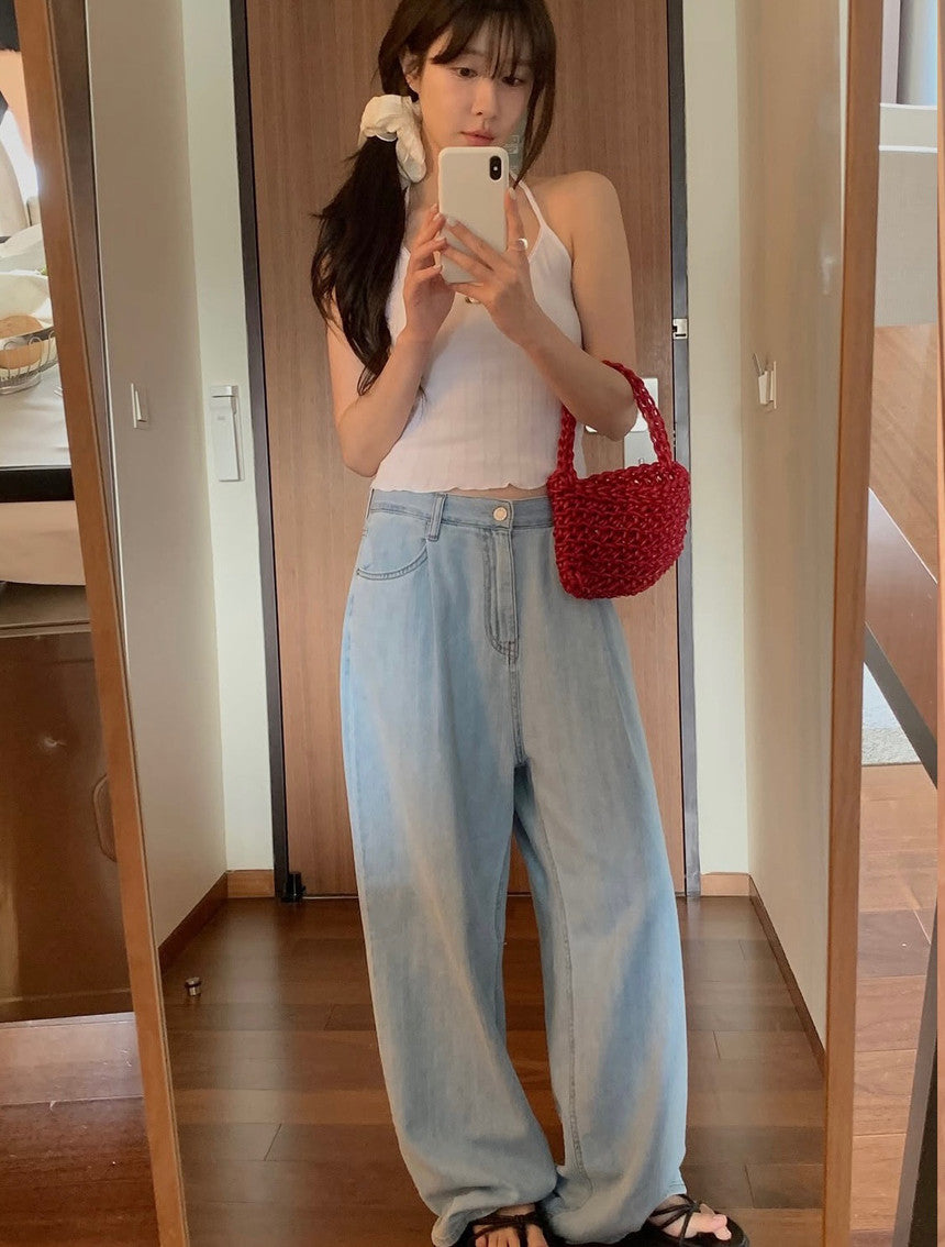 [ M ] Summer Mid-Rise Wide Fit Jeans