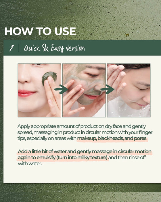 [ numbuzin ] No. 3 Pore & Makeup Cleansing Balm with Green Tea and Charcoal 85g