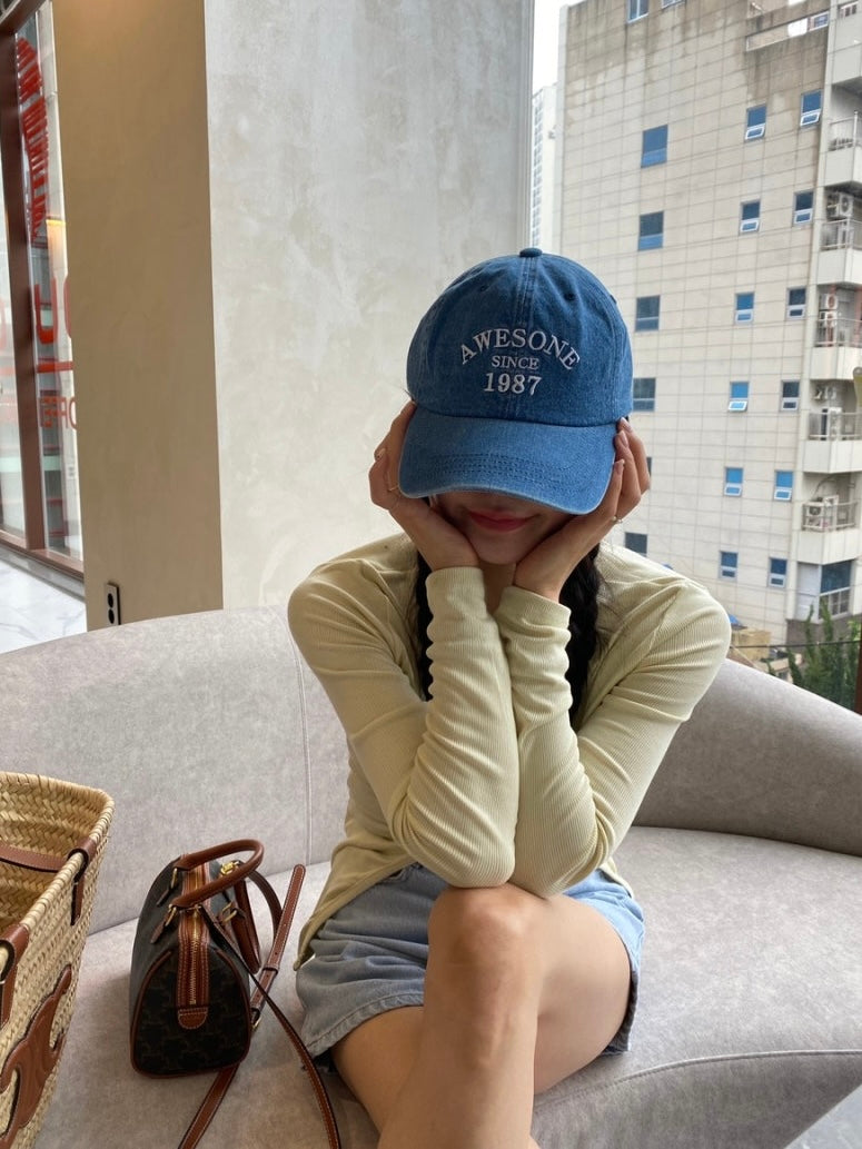 Awesone Denim Ball Cap