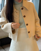 Butter 100% Wool Short Coat