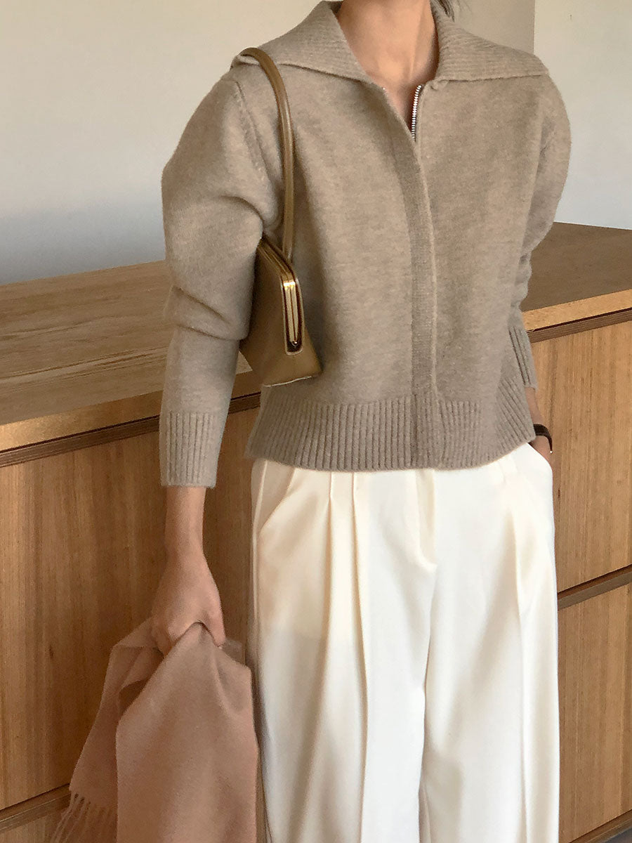 Onion Knit Zip-Up