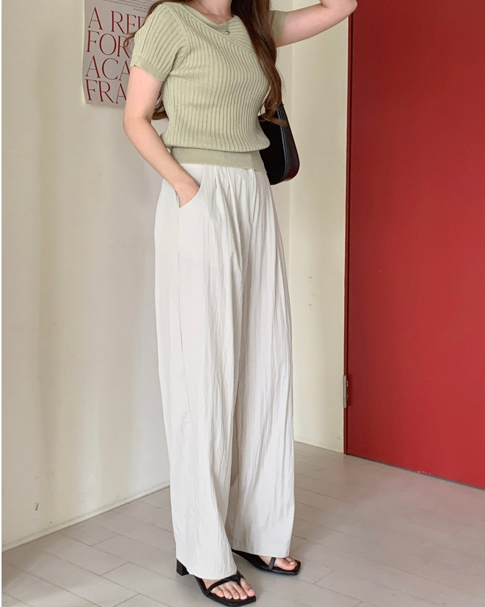 Summer Pin-Tuck Slacks