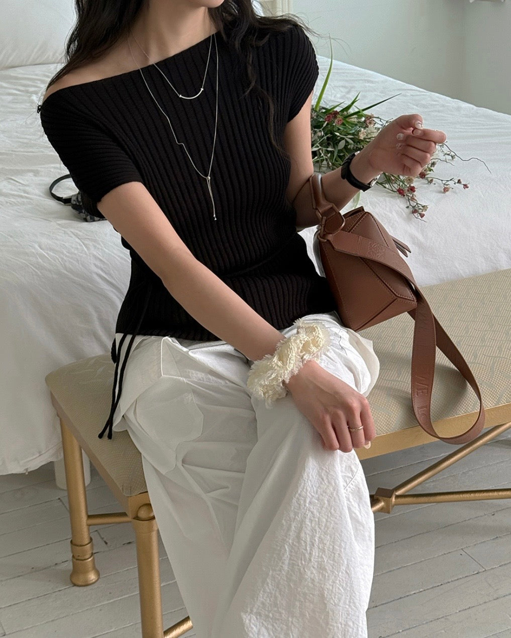 Cool Ribbed Strap Knit