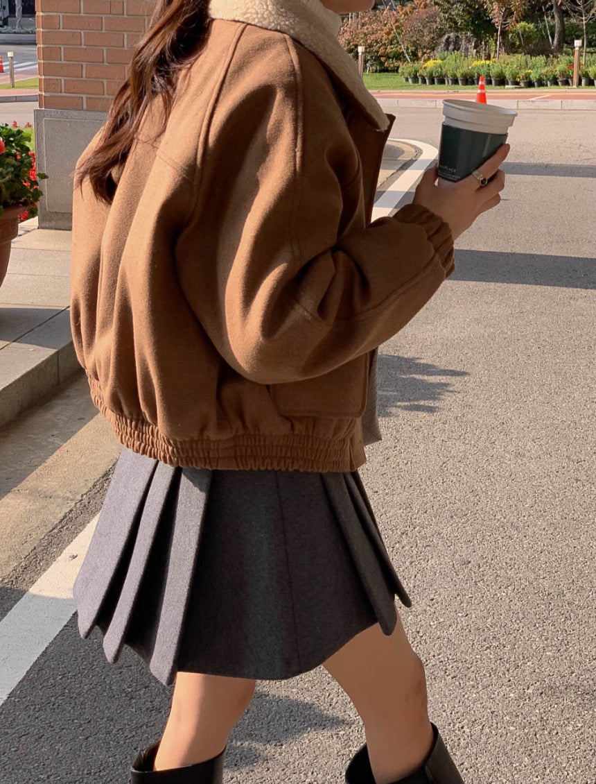 [S,M] Tommy Wool Skirt + Belt