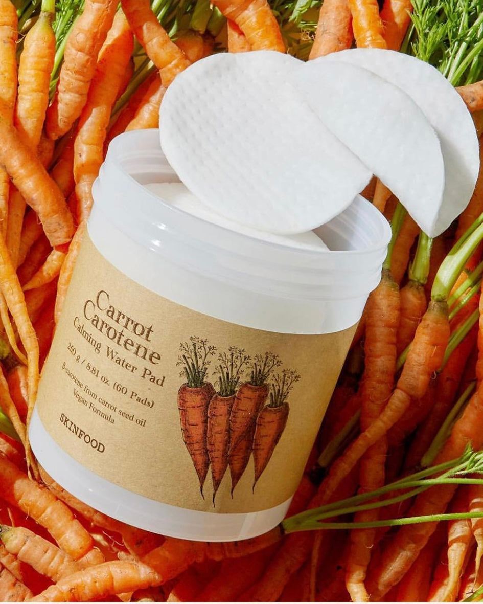 [ SKINFOOD ] Carrot Carotene Calming Water Pad Special Set (60P+10P+Carrot Mask Sheet 1P)