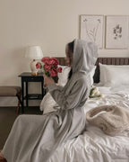 Hoodie Pintuck Long Dress