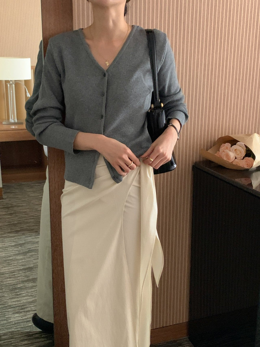 Matcha Ribbed Cardigan
