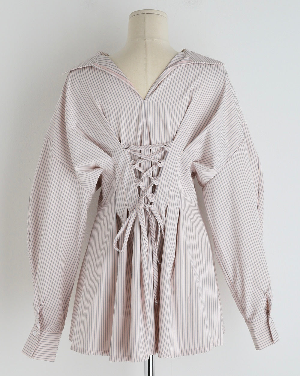 [ Pre-order ] Back Strap Shirt Mini Dress