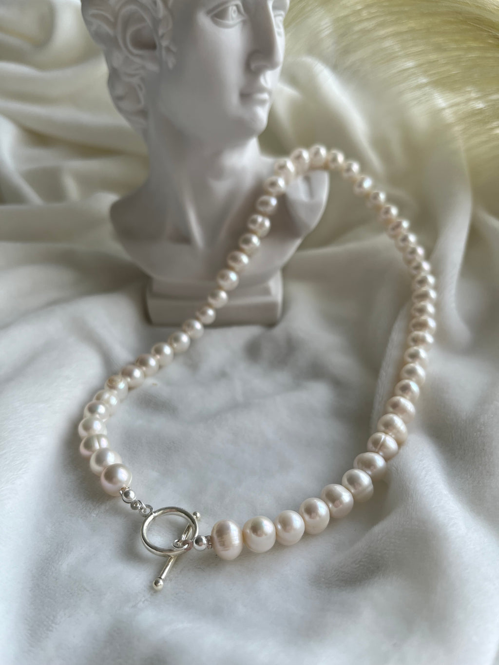 Silver Ugly Freshwater Pearl Necklace