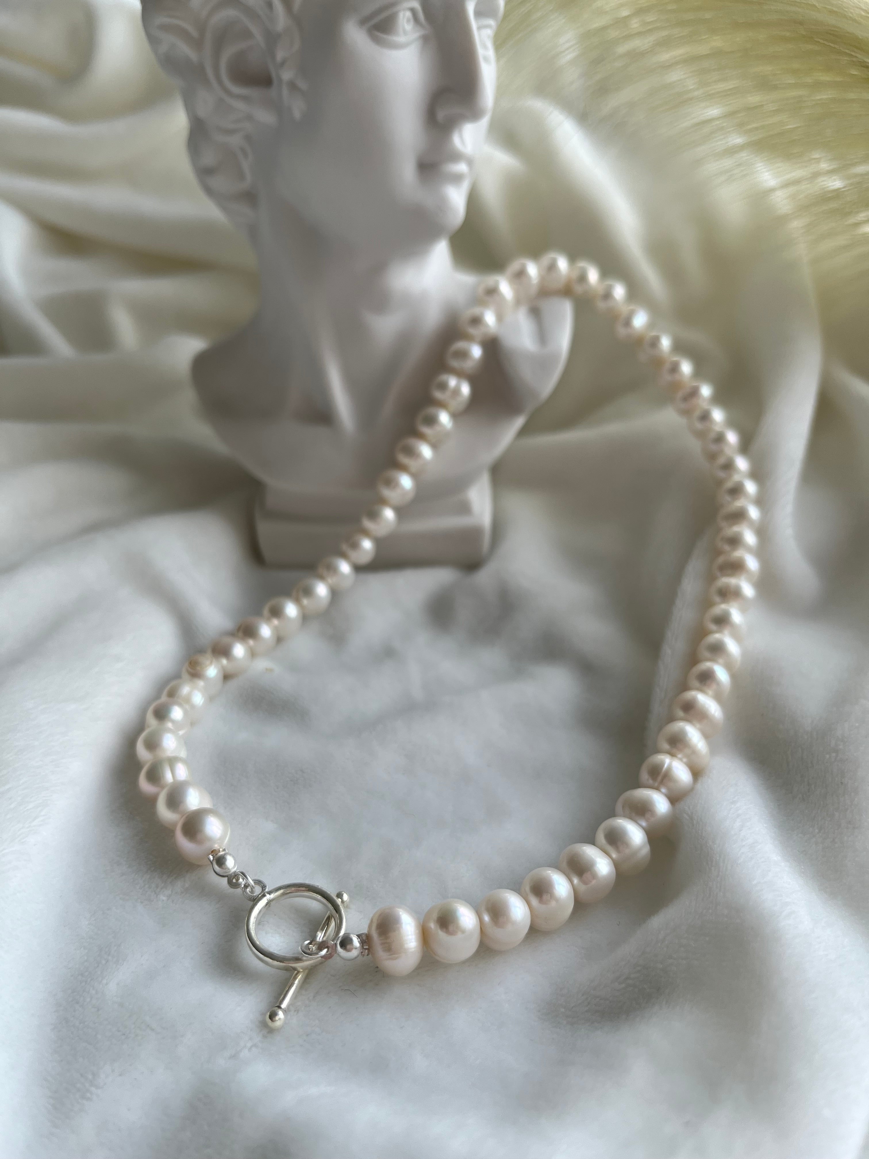 Silver Ugly Freshwater Pearl Necklace