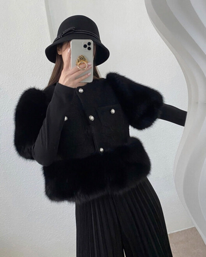 Black Swan Fur Jacket