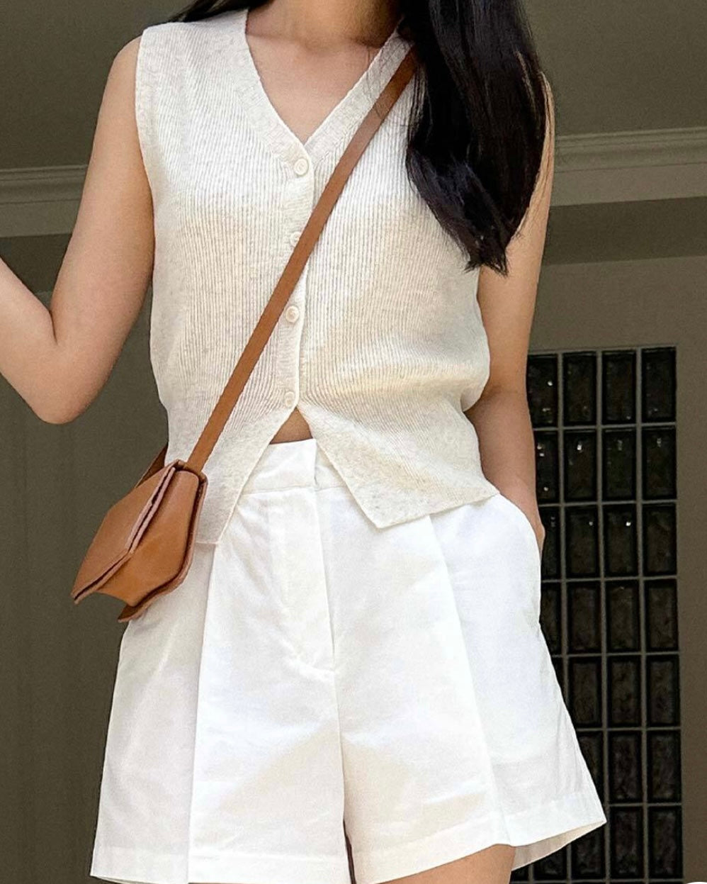 Linen Knitted Vest