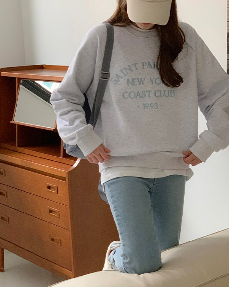 Saint Embroidery Sweatshirt