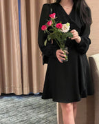 [ Pre-order ] Chiffon Sleeve Wrap Dress