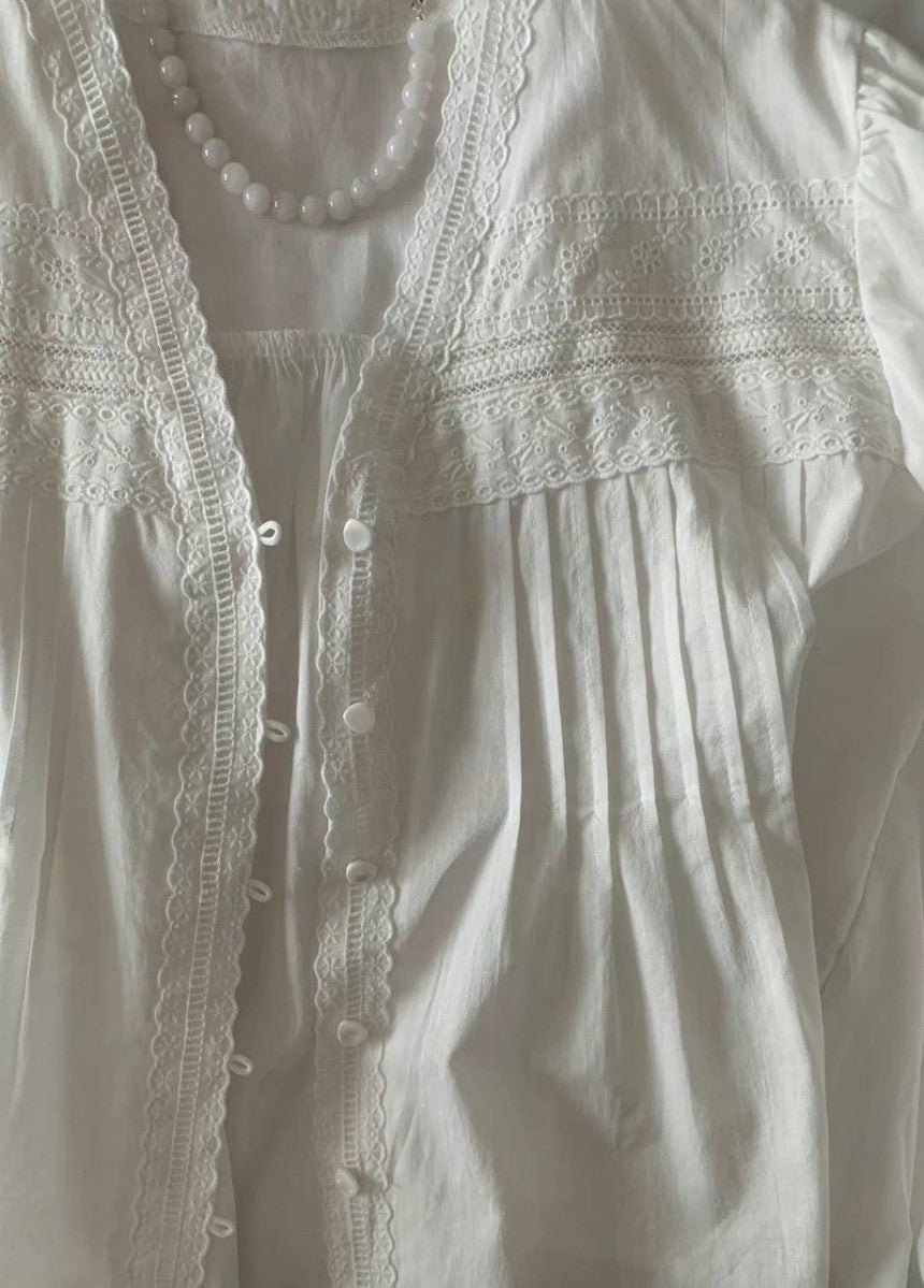 Margaux Lace Trim Blouse
