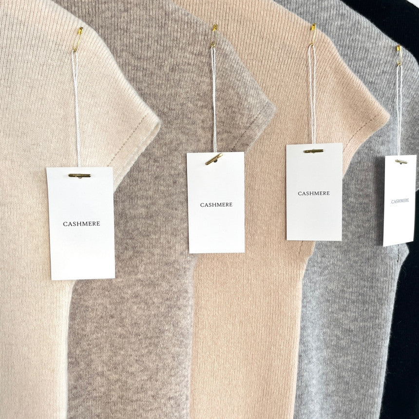 Cashmere Wool Half-Neck Knit