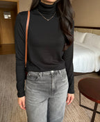 Mari Brushed Turtle-Neck
