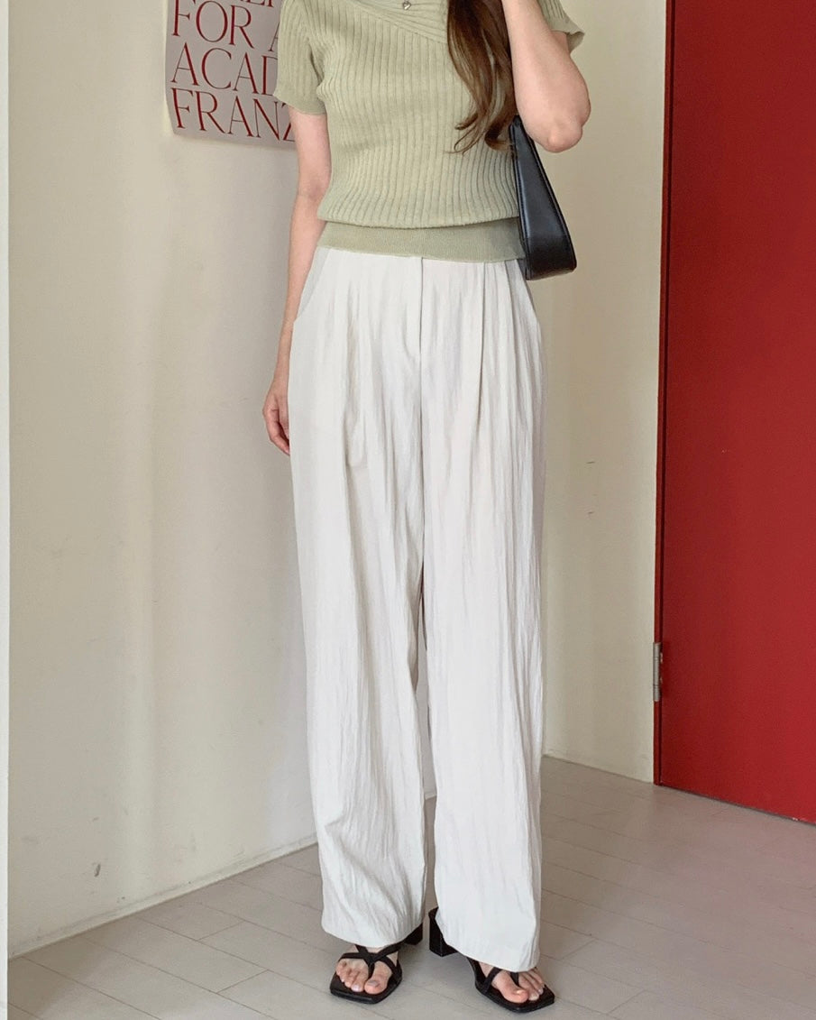Summer Pin-Tuck Slacks