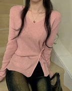 Bamboo Button Knit