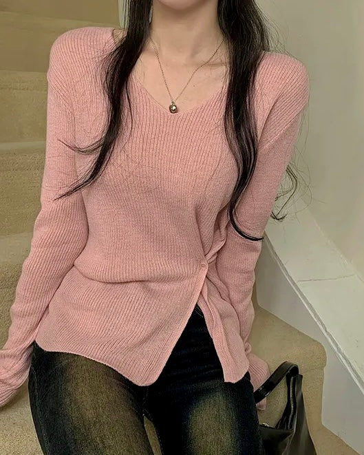 Bamboo Button Knit