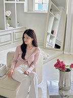 [ Pre-order ] Alisa Halter Sleeveless Cardigan Set