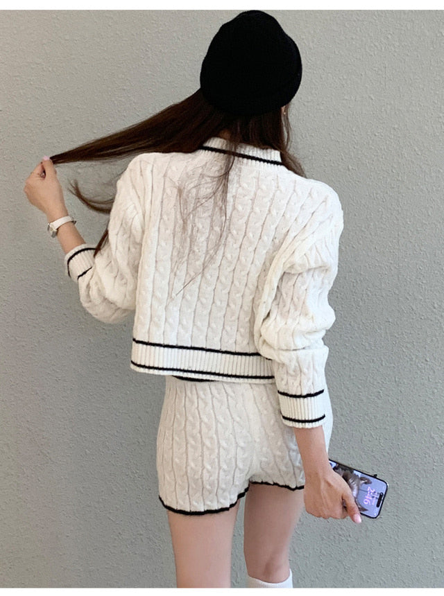 Vly Knit Two-Piece