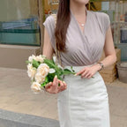 V Wrap Blouse
