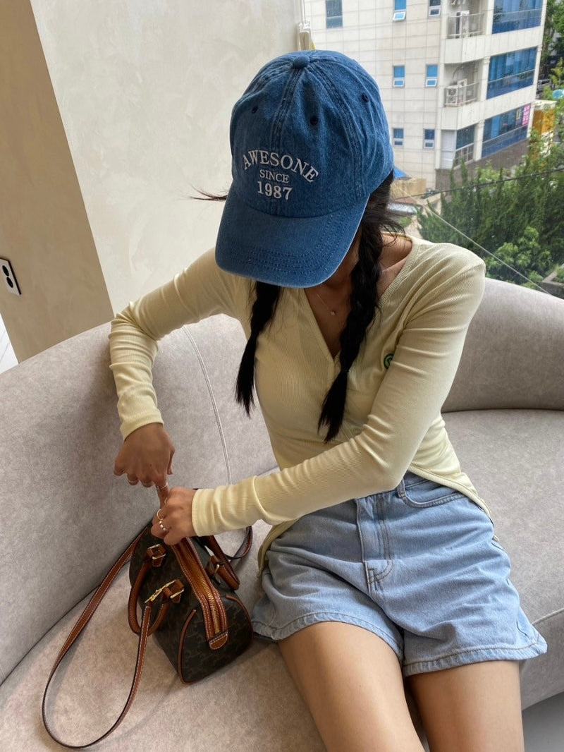 Awesone Denim Ball Cap
