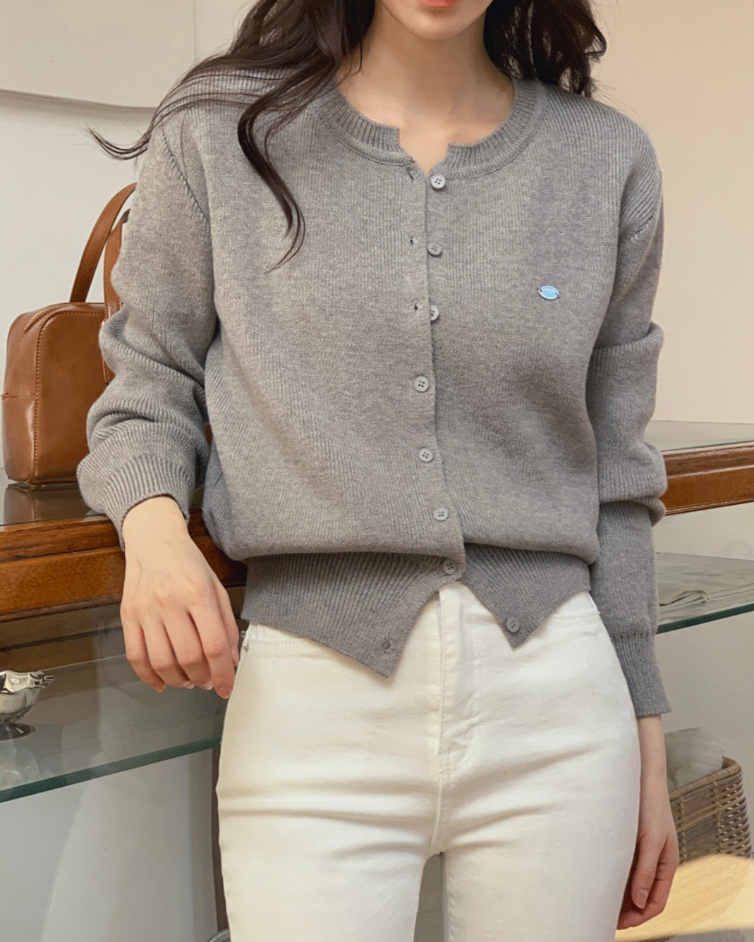 Daily Metal Charm Cardigan