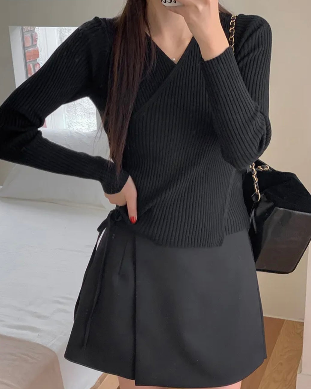 Reverie Wrap Knit Top