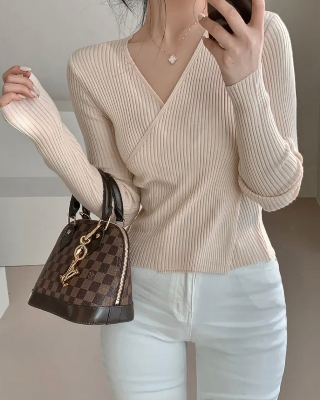 Reverie Wrap Knit Top