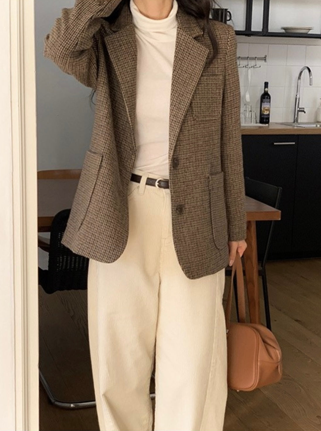 Classic Check Wool Jacket - 60% Wool