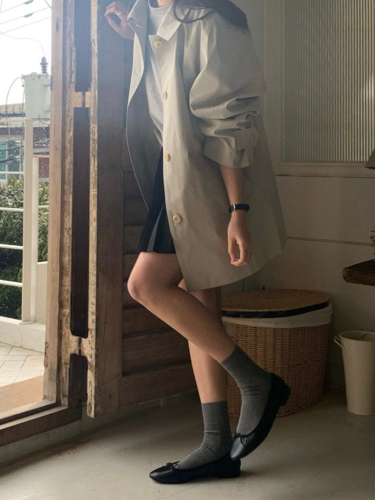 Premium Iena Half Trench Coat