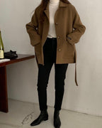 [ Pre-order ] Panna Half Wool Coat