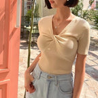 Twist Short Sleeves Knit