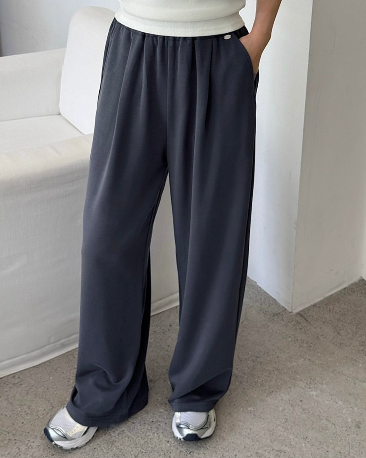 Any Pintuck Track Pants