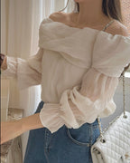 Piano Off-Shoulder Blouse