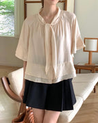 Pure Tie Blouse