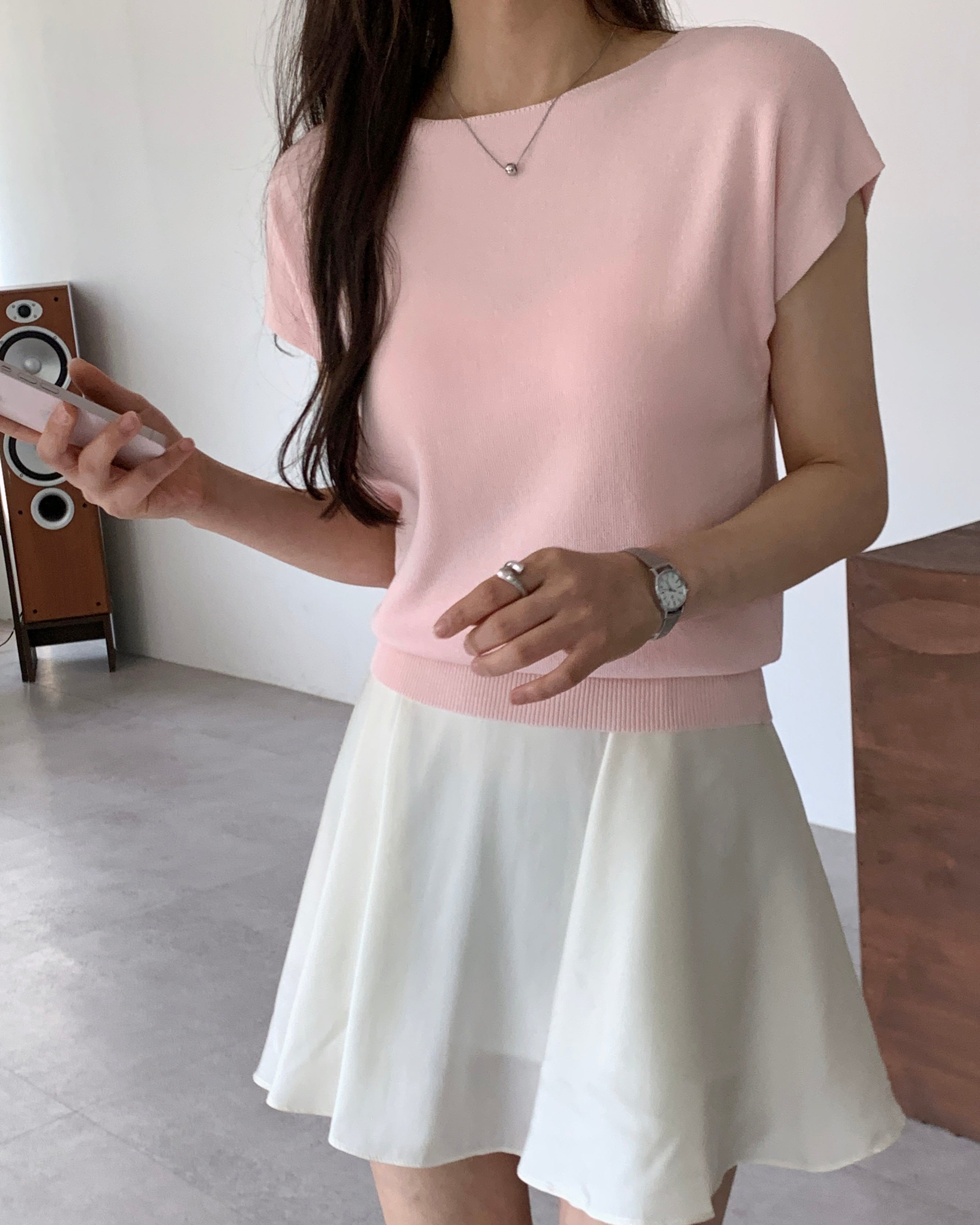 Cool Cap-Sleeve Knit