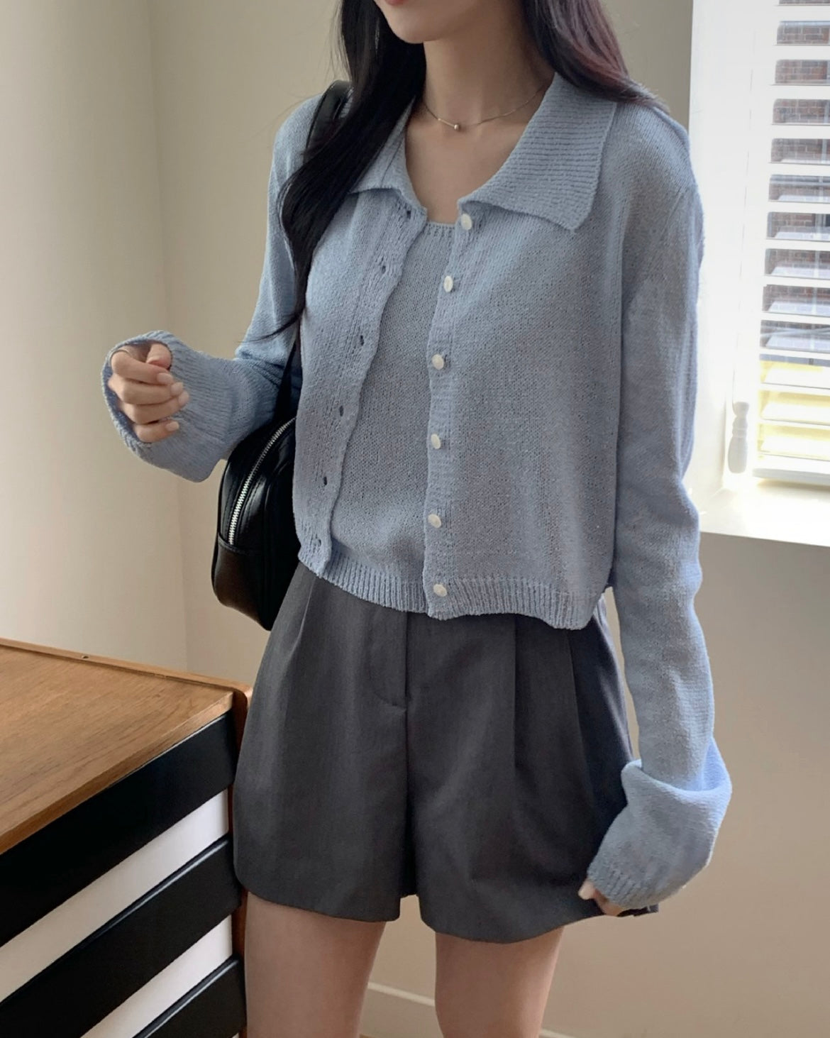 Biela Cardigan Set