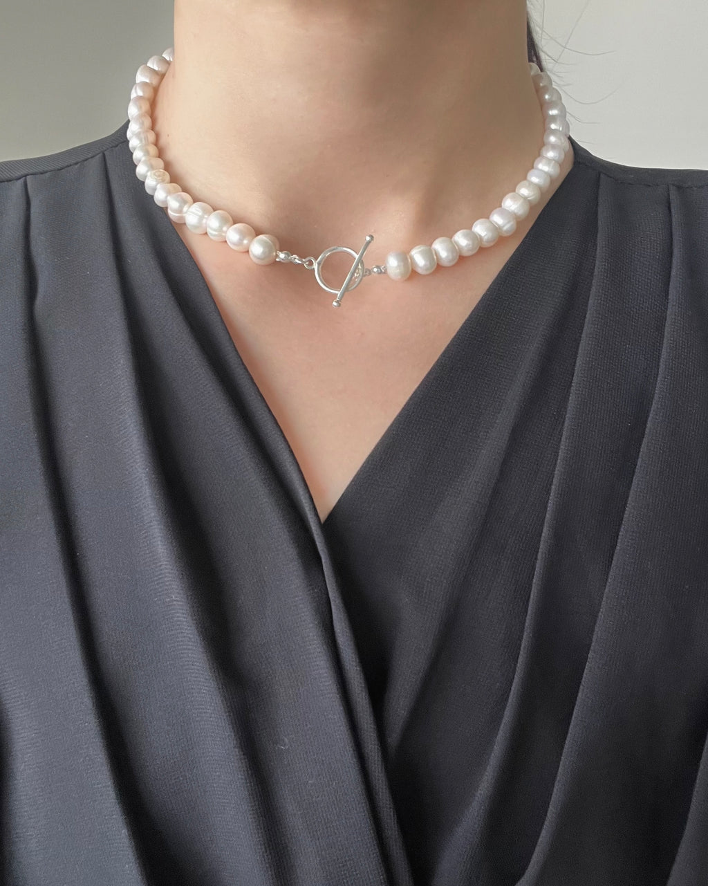 Silver Ugly Freshwater Pearl Necklace