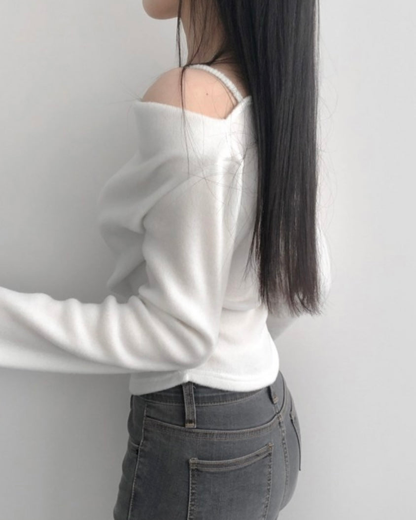 Stay-On Off-Shoulder Knit