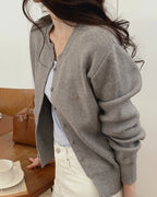 Daily Metal Charm Cardigan