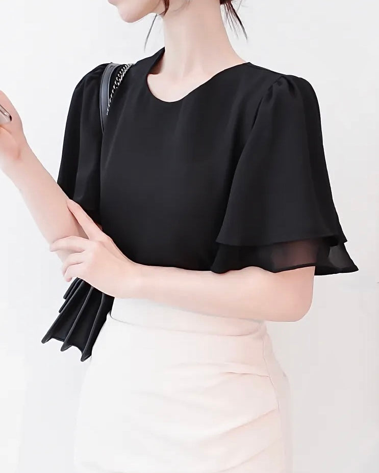 Wave Frill Blouse