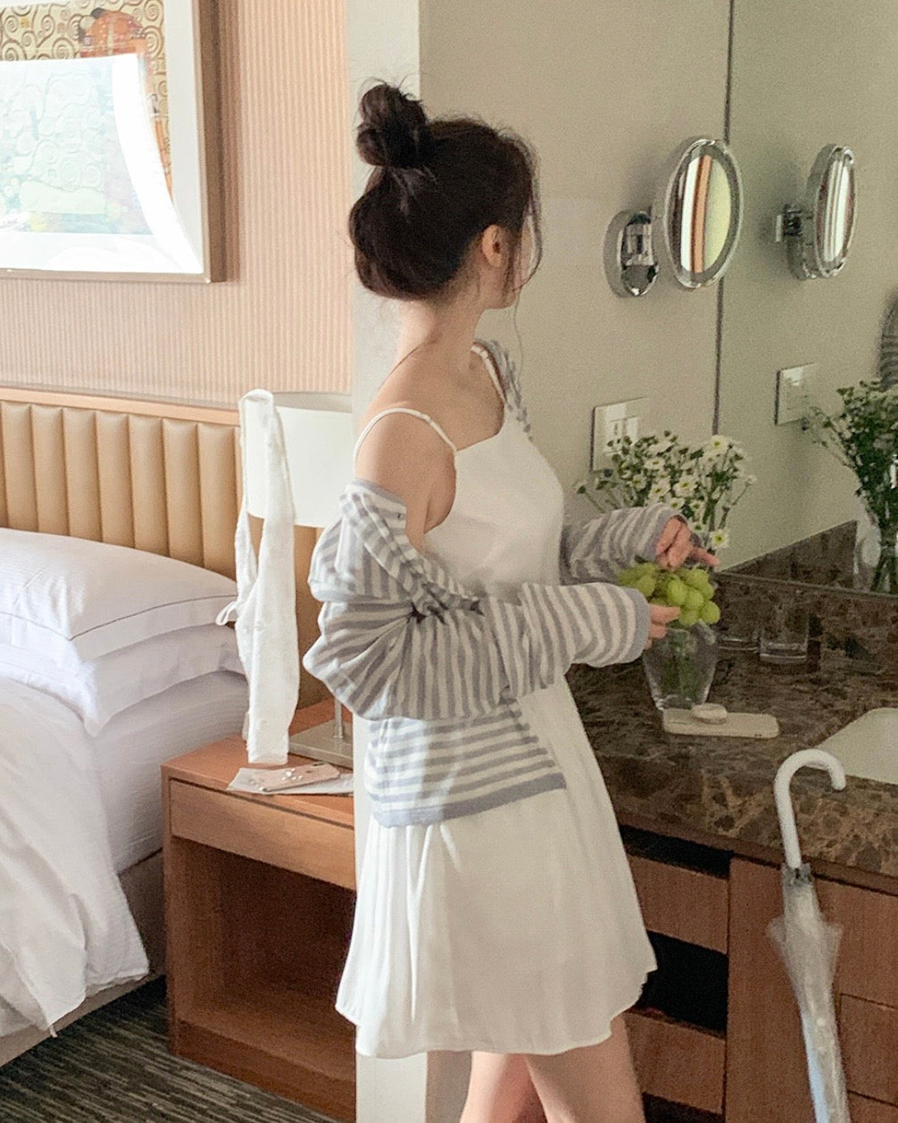 Breezy Striped Cardigan