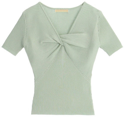 Twist Short Sleeves Knit